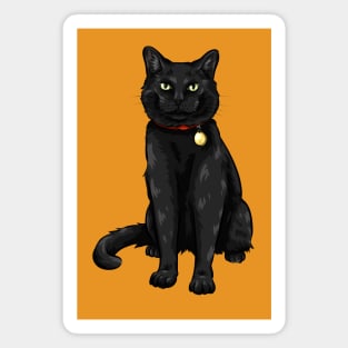 Cute Black Kitty Cat Magnet